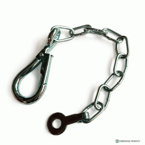 CS10-066 Dog Clip & Chain (Hook 75mm/Chain 150mm)