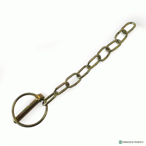 CS10-069 D Shaped Cotter, Snap Ring & Chain (8mm)
