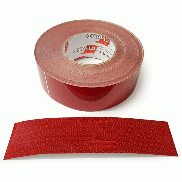 CS10-164B Red Conspicuity Tape (50mm x 50mtr)