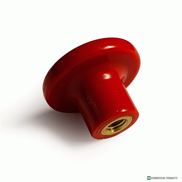 Red Push Button Knob (OEM Ref 1300-025) Suitable for Transporter Engineering transporters.