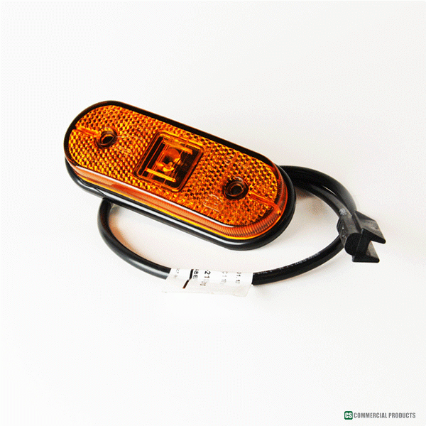 CS39-407L Amber Side Marker Light LED, 0.5mtr Lead 24v
