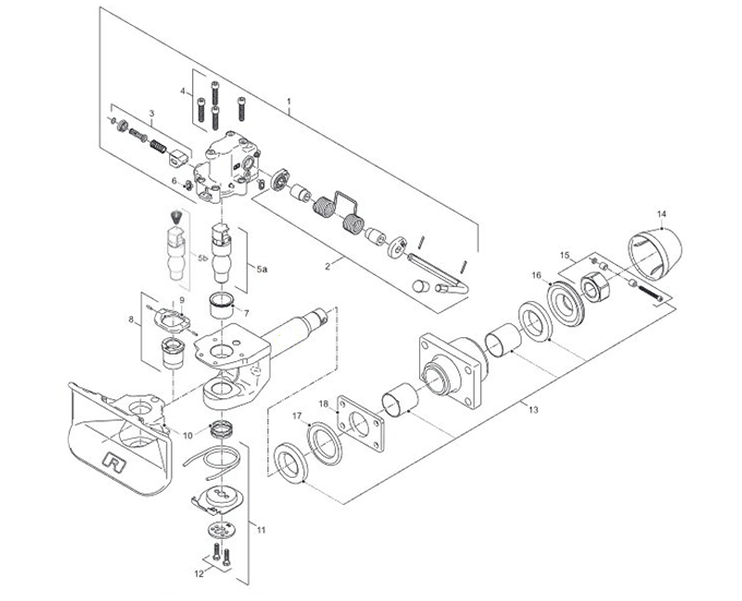 Rockinger-Pin-RO50-Coupling-Exploded-Drawing