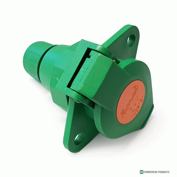 7 Pin Socket Green (s) Suitable for Transporter Engineering Car Transporters (OEM Ref 1130-057)