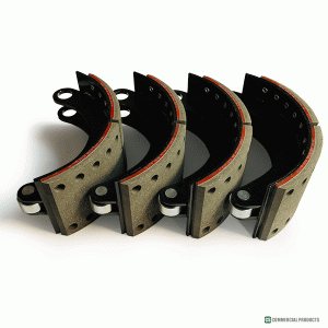 4 x Brake Shoe, Standard (New) SAE Axle Suitable for Transporter Engineering Car Transporters