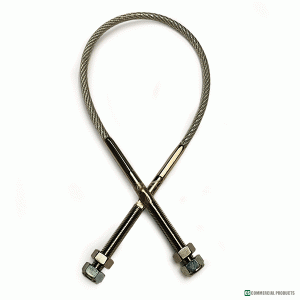 Complete Handrail Cable c/w Cable Ends (22" c/c)