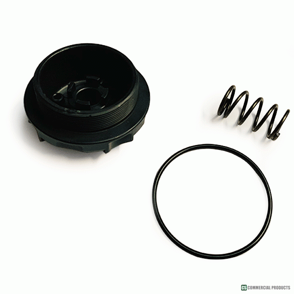 Plastic Cap & Retaining Spring (Filter Housing), to suit CS34-065 Filter Body Suitable for Rolfo Car Transporters