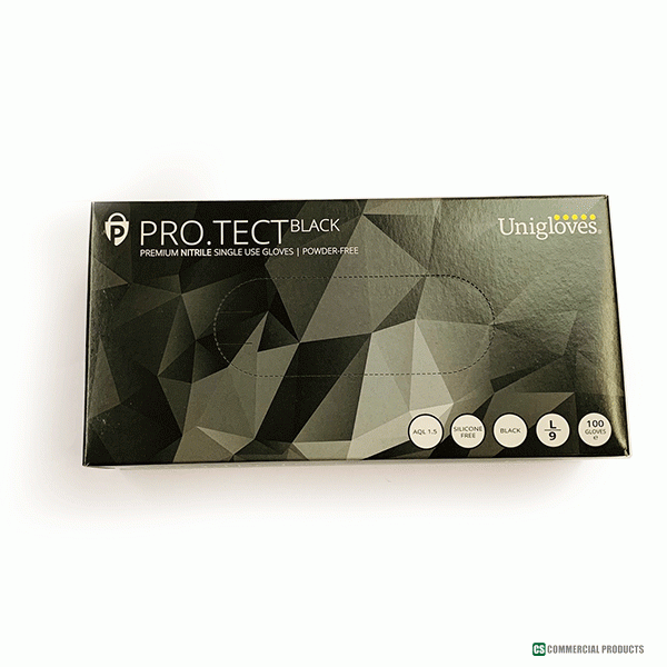 CS12-047BL PRO.TECT Nitrile Glove Black (Large)