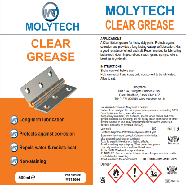 Clear Grease Square